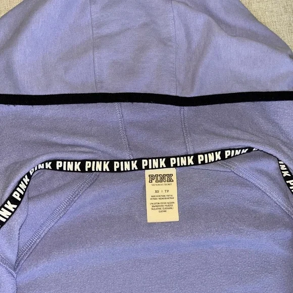 Victoria's Secret PINK High Low Hoodie Reflective Jacket - Picture 3 of 6